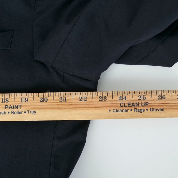 Jos A Bank 44R Navy Blue + Gold Buttons Wool Blazer Sport Coat Suit Jacket - Picture 10 of 15